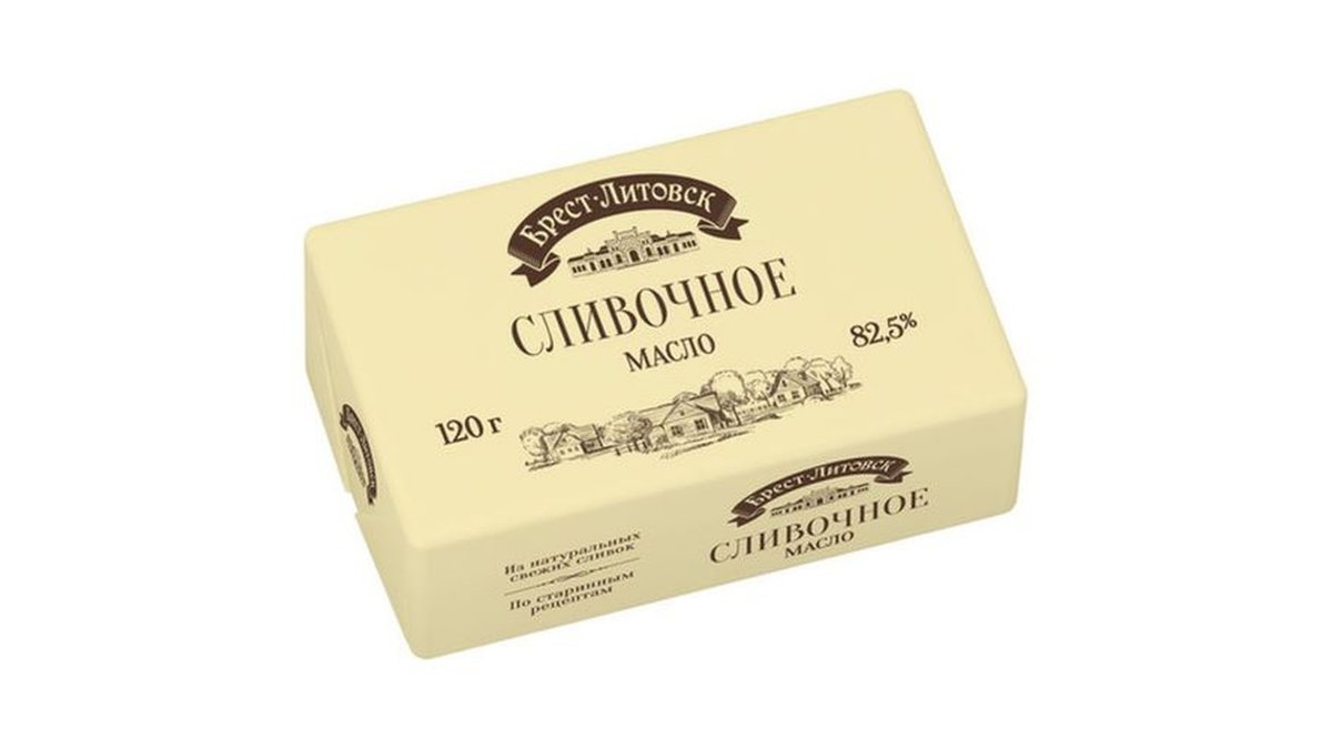 სავუშკინ პროდუქტ Butter Brest-Litovsk unsalted (120 g)