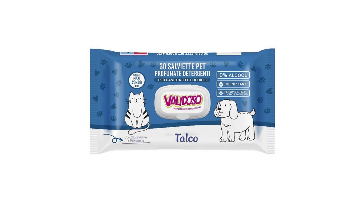 VALIDOSO Animal Wet Wipes სველი ხელსახოცები (30 pcs)