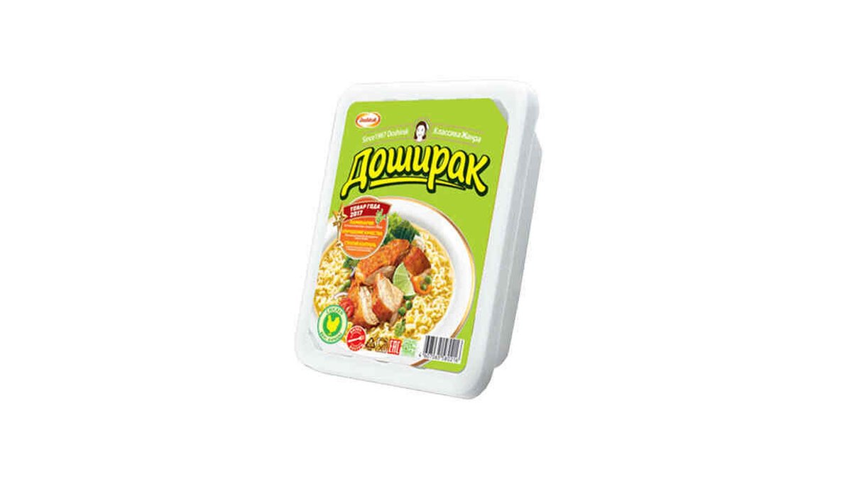 Doshirak ნუდლები საქონლის ხორცით და სოკოთი chicken (90 g)