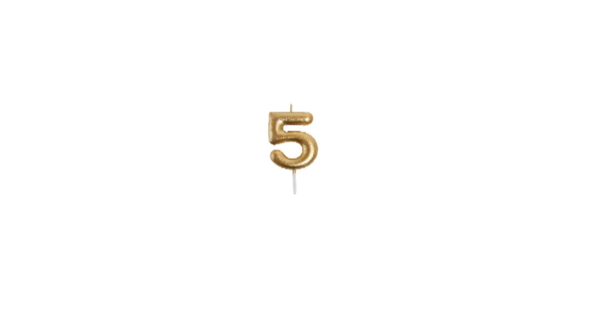 Dab დაბ. დღის სანთე Number 5