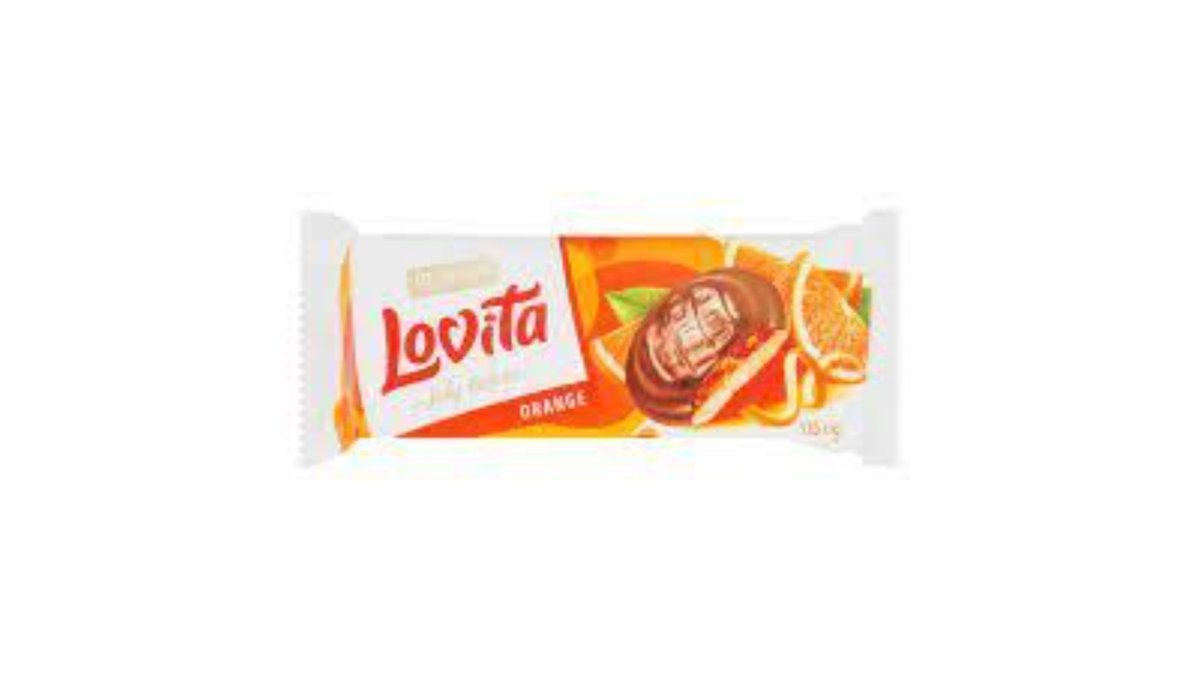 Lovita cookies orange flavor