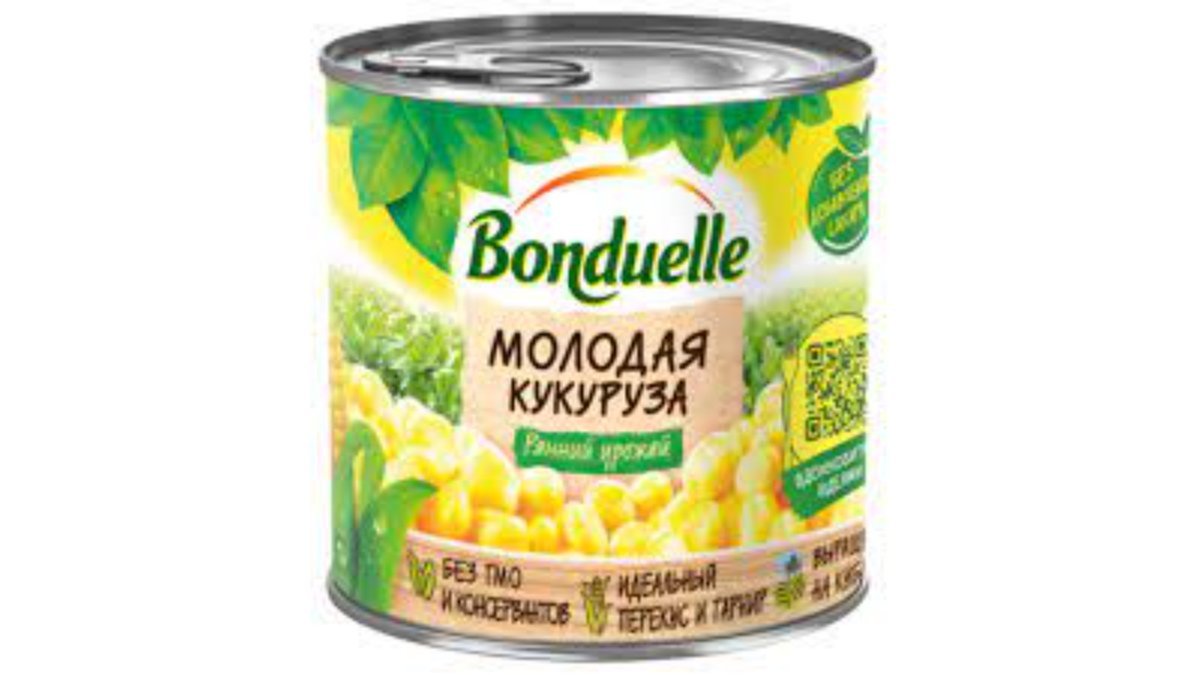 Bonduelle კონსერვირებული სიმინდი young corn