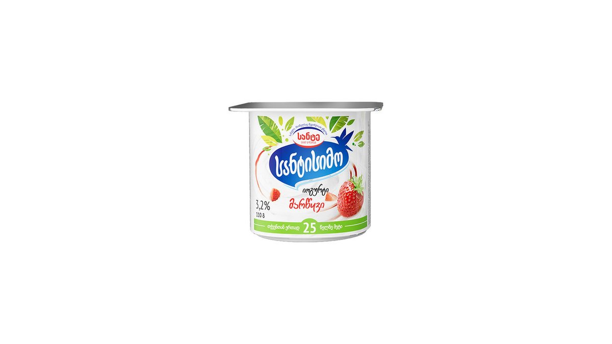 Santissimo Йогурт with strawberries (110 g)
