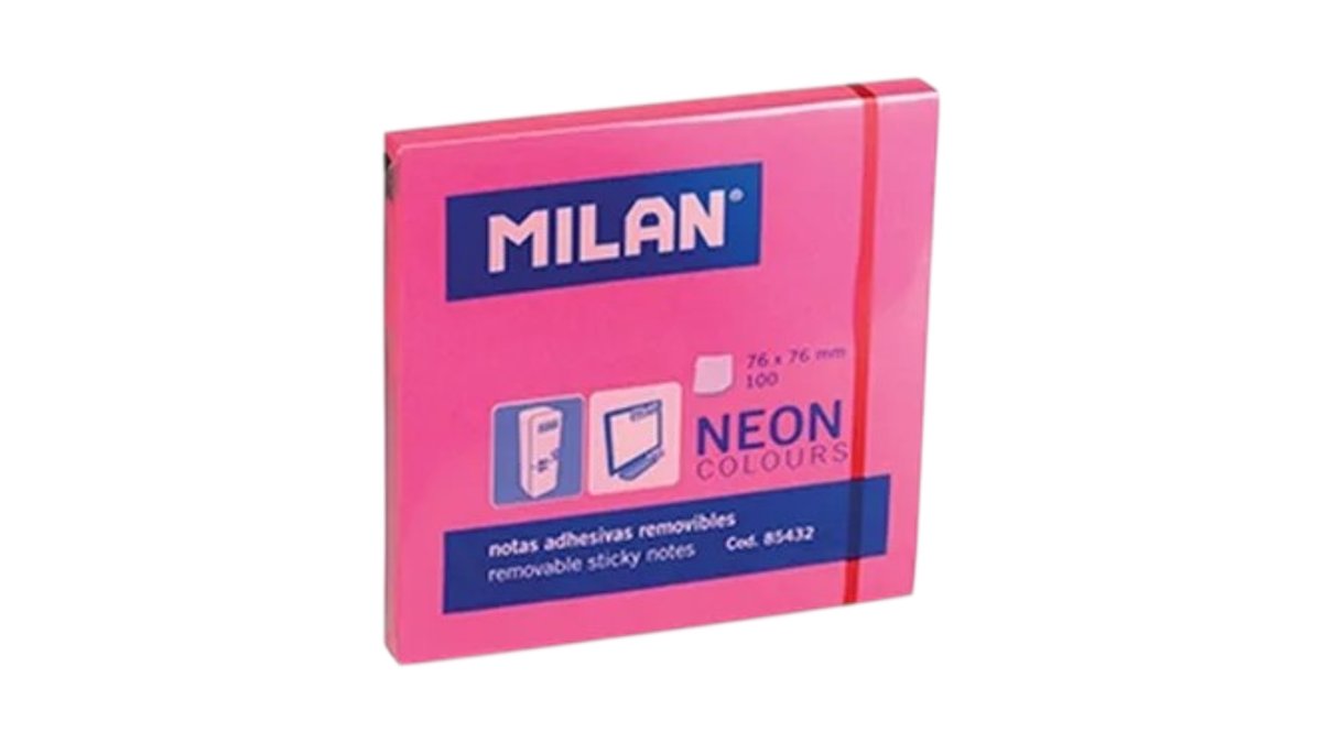MILAN блокнот sticky pink (100 pcs)