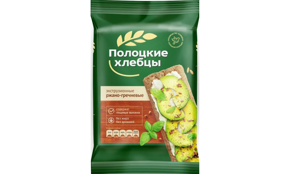 პოლოცკიე Хрустящий Хлеб rye-buckwheat (80 გ)