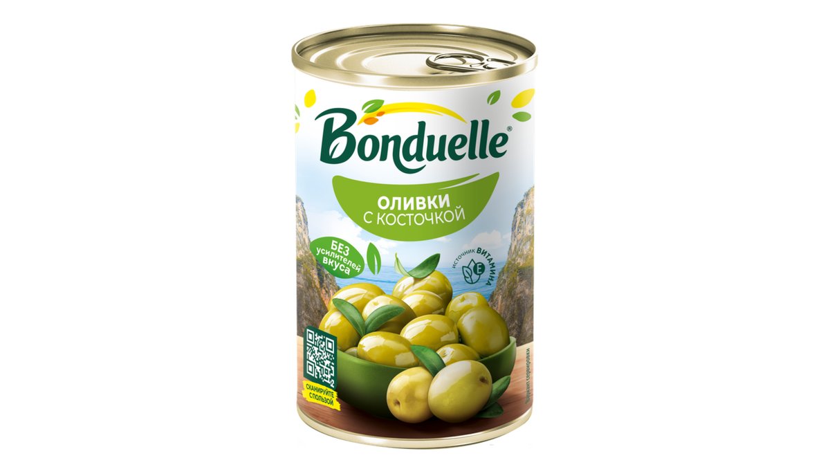 Bonduel Olives green skin (314 ml)