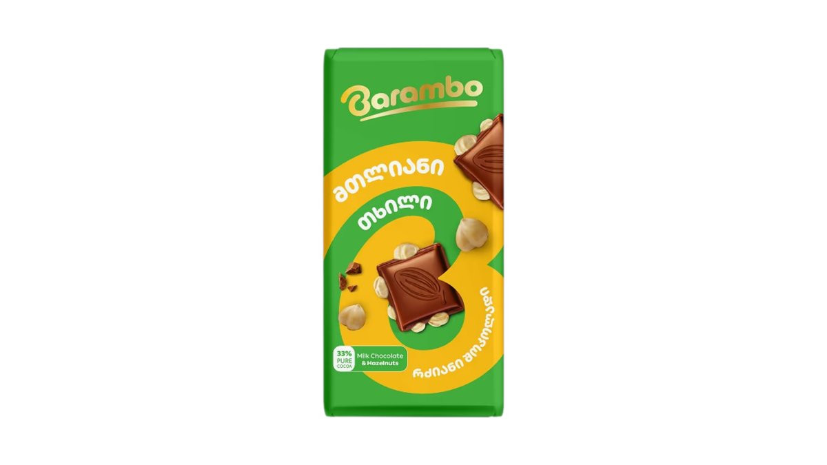 Barambo Шоколад with whole nuts (85 g)