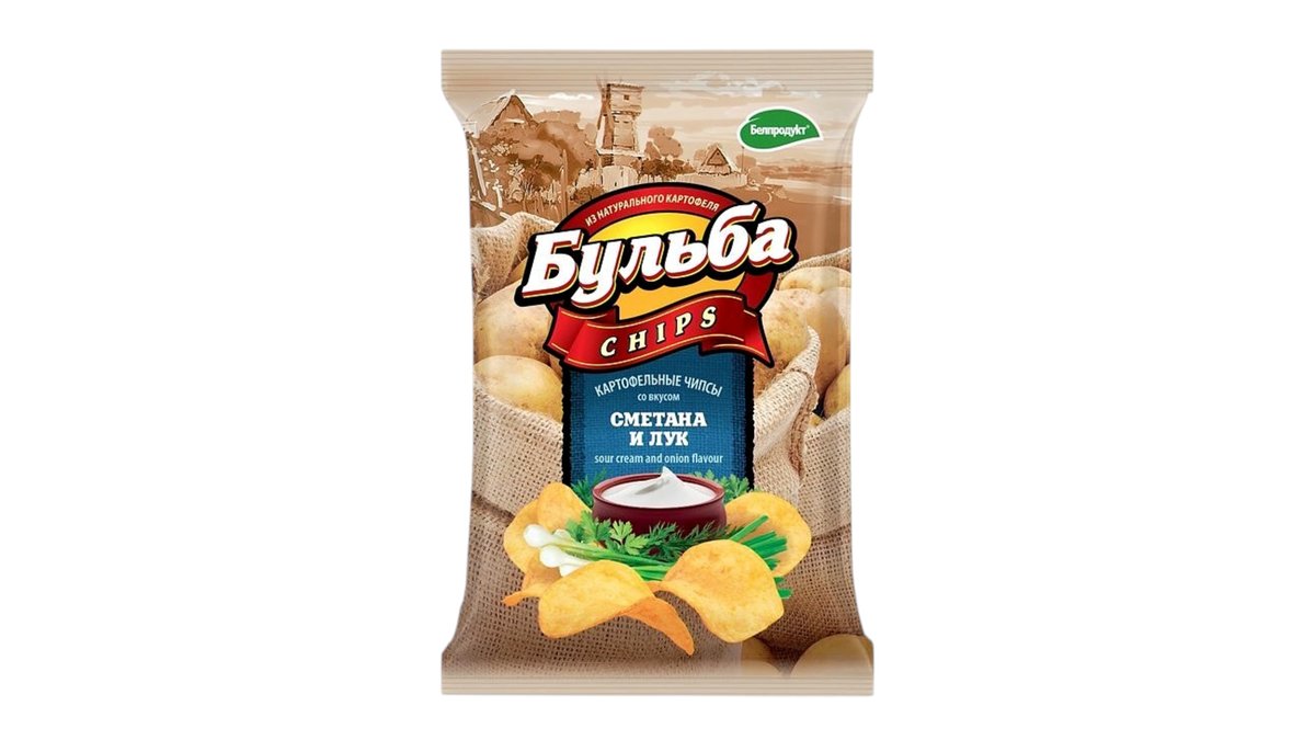 Bulba Chips ჩიფსები sour cream and onion (75 g)
