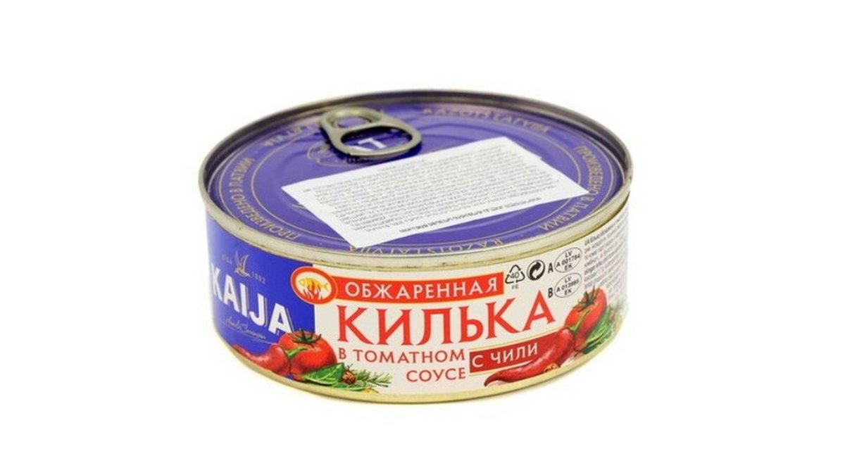 рыба smoked kilka in tomato spicy (240 gr)