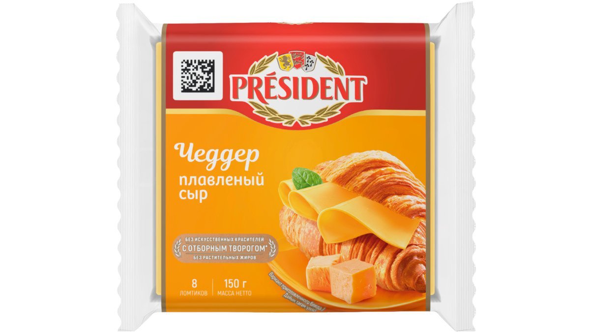 President сыр cheddar 40% (150 g)