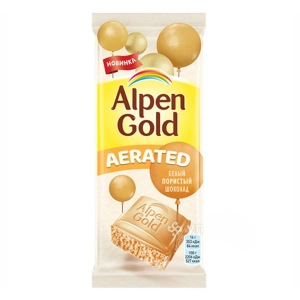 Alpen Gold შოკოლადი White Chocolate Aerated (80 g)