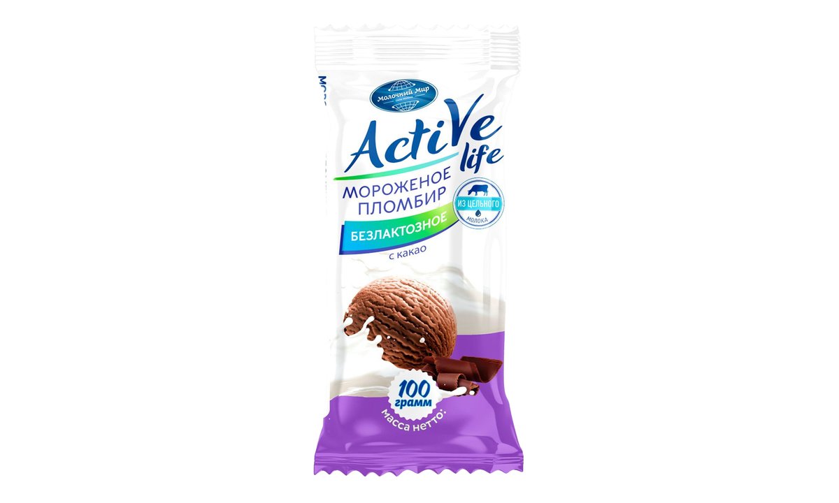Active Life ice cream lactose-free cocoa (100 g)