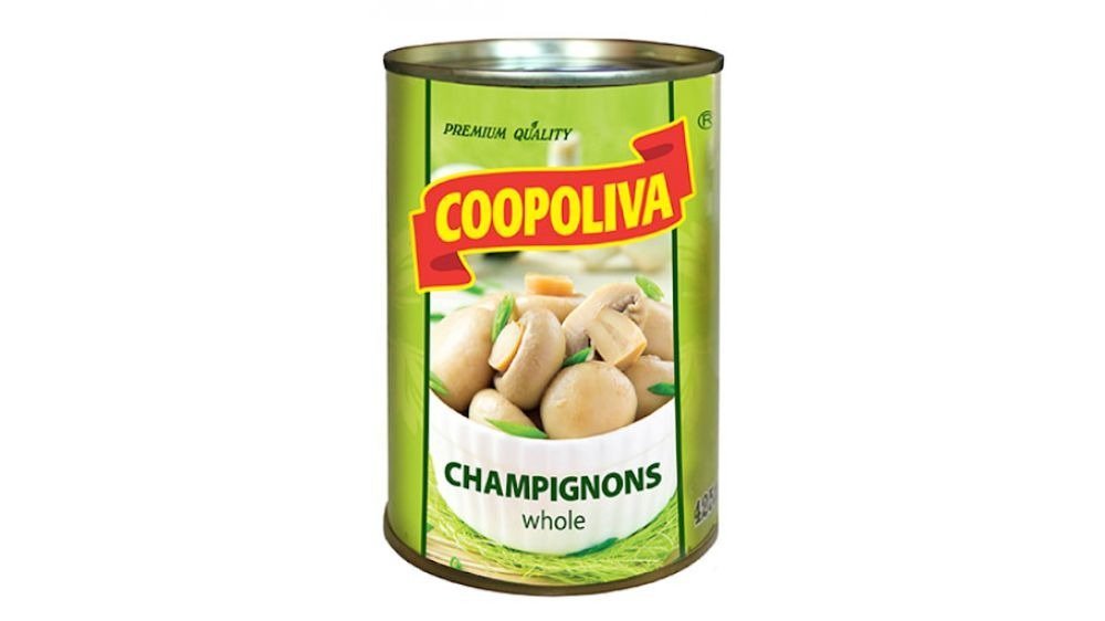 Kopoliva კონსერვირებული სოკო whole premium (425 ml)