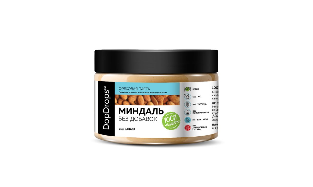 DopDrops Nut Paste ნუშის დანამატების გარეშე (250 g)