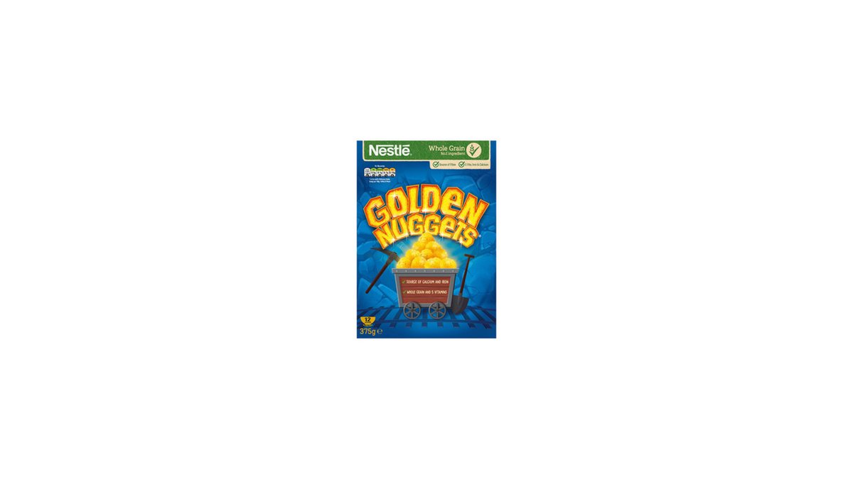 NESTLE წიწიბურის ფანტელები Golden Nuggets (375 g)