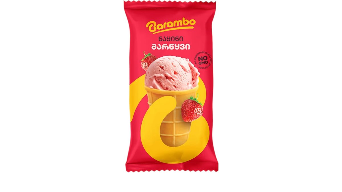 Barambo мороженое Strawberry (glass)