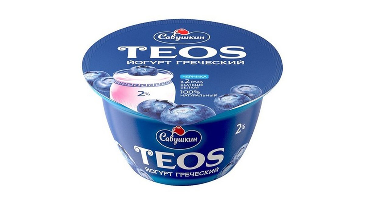 TEOS Йогурт Greek with blueberries (140 g)