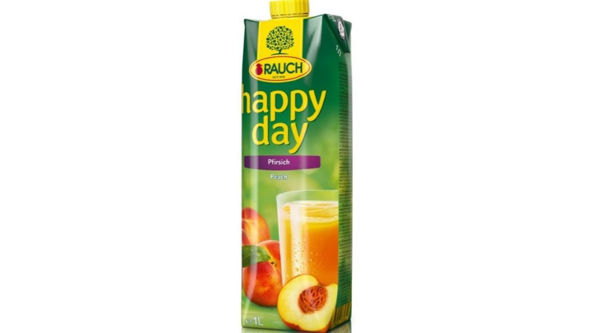 Happy Day წვენი Peach (1 l)