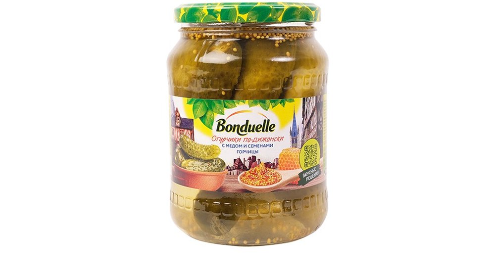 Bonduelle Консервированные Огурцы Cucumber marinade with honey and mustard (720 ml)