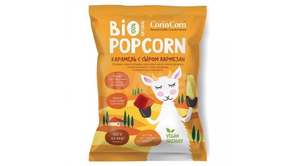 CorinCorn Popcorn sweet salty parmesan (80 g)
