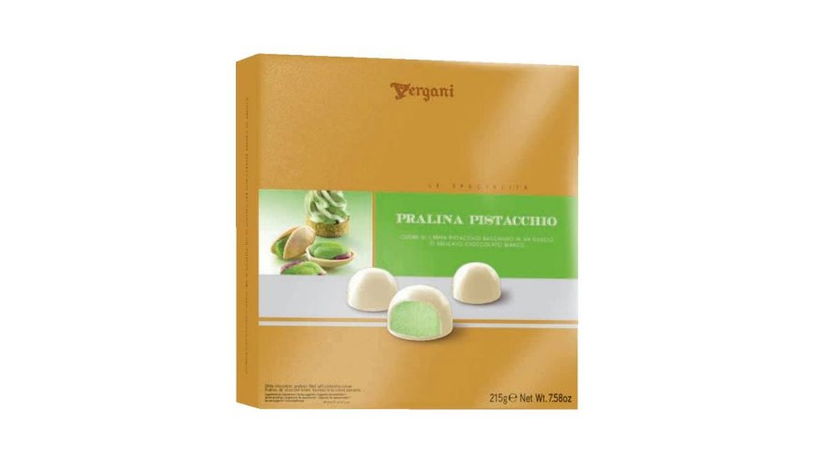Vergani კონდიტერული ნაწარმი Pistachio (215 g)