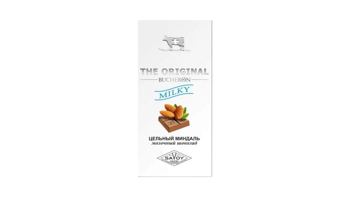 BUCHERON Шоколад whole almonds (90 გ)