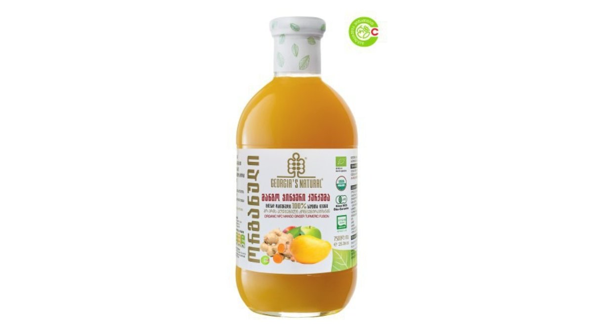 Georgias Natural сок Organic Mango, Ginger and Turmeric Fusion (200 ml)