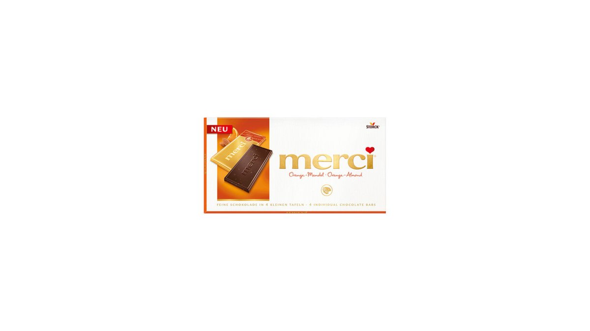 MERCI Шоколад Orange Almond (100 g)
