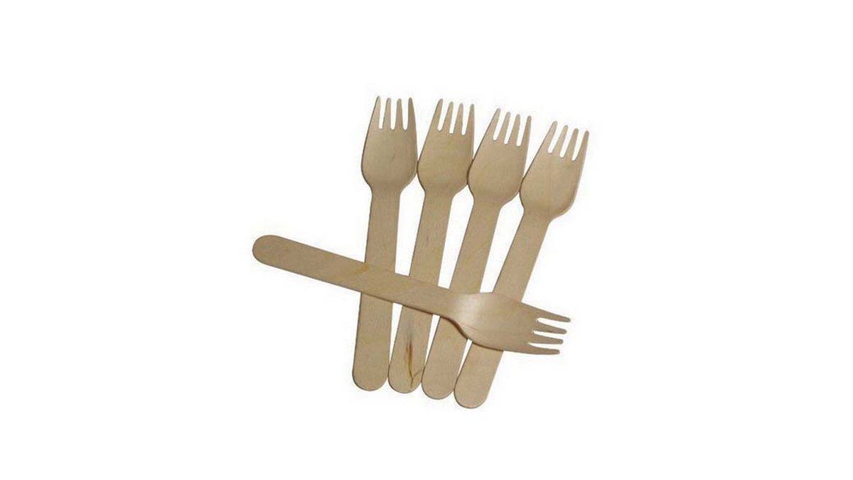 ხის ჩანგალი (1 pcs)