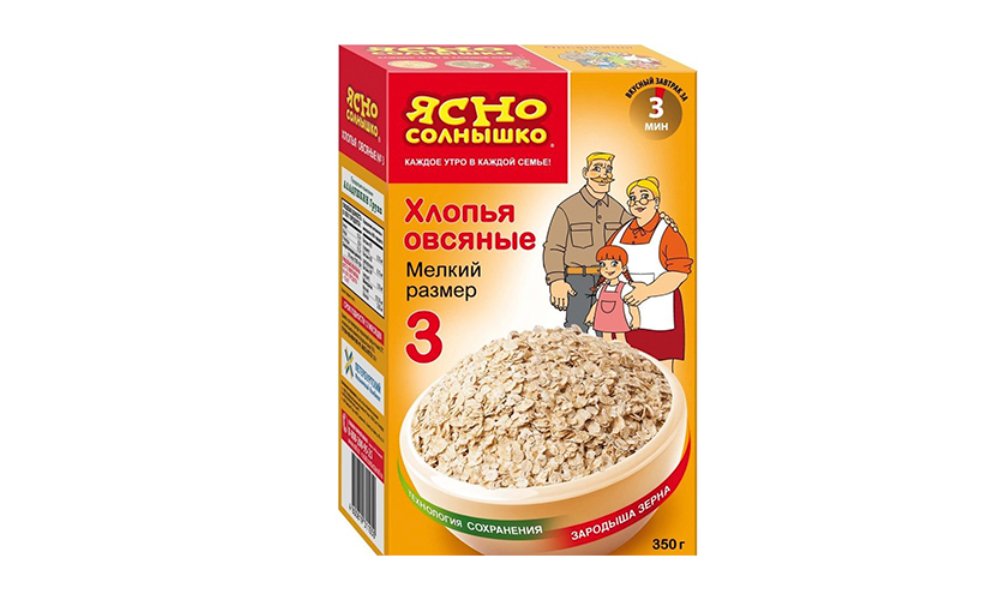 Yasno Solnyshko ავოკადო Oat flakes (350 g)