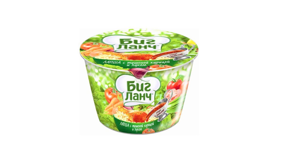 ბიგ ლანჩი Noodles with Chicken ჩაშუშული ქათმით (90 გ)