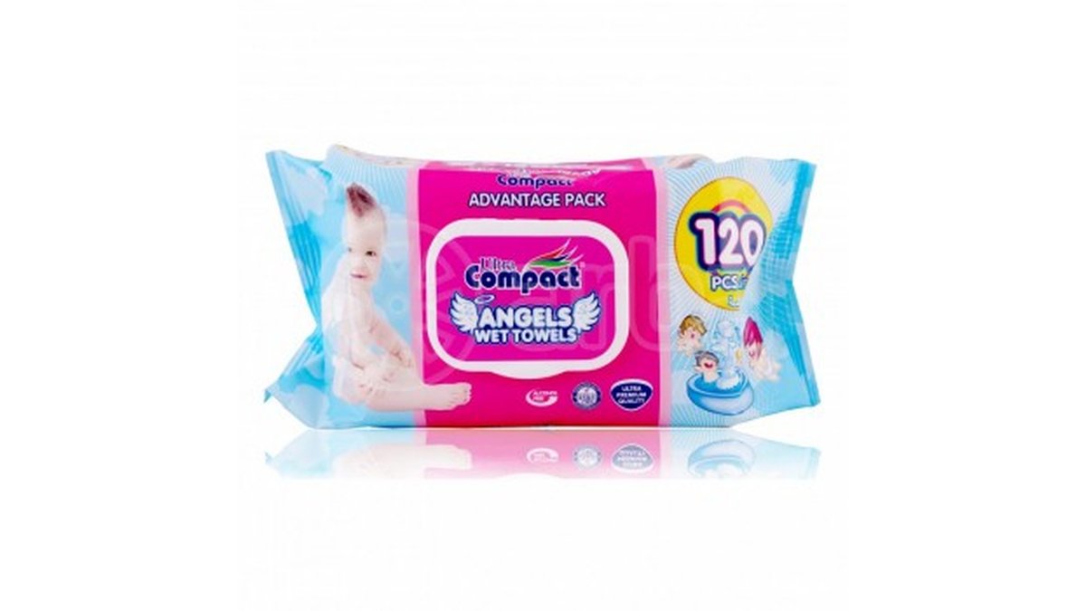 Angel's diapers კომპაქტი (120 pcs)