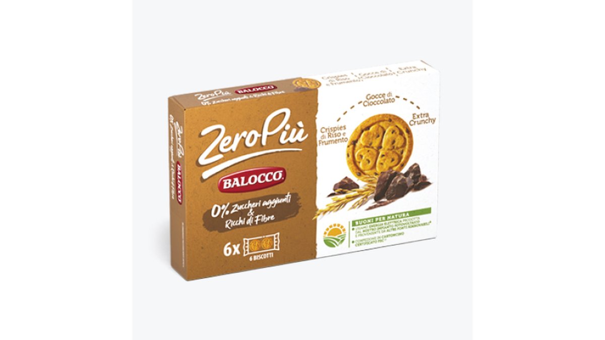 ბალოკკო Cookie ZERO with chocolate chips (210 g)