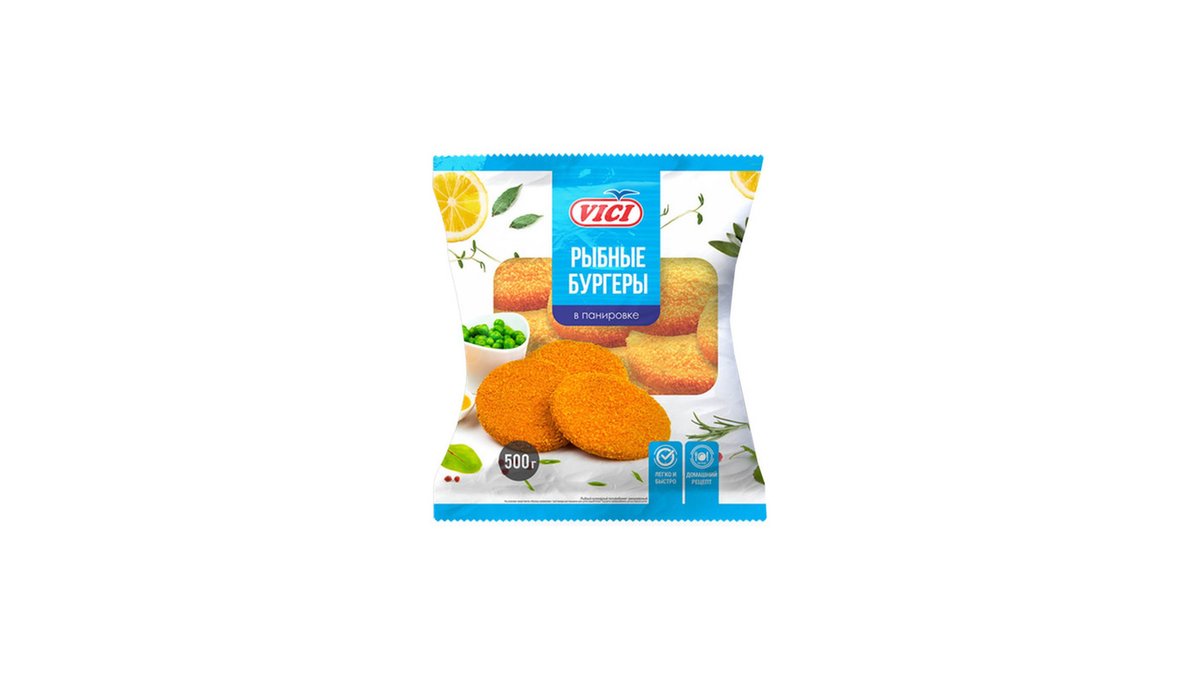 VICI თევზი თევზის ბურგერი (500 g)