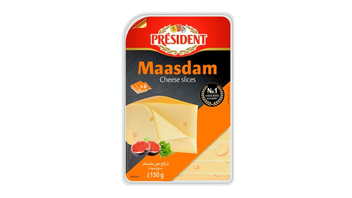 President Сыр Mazdami Slices 48% (150 g)