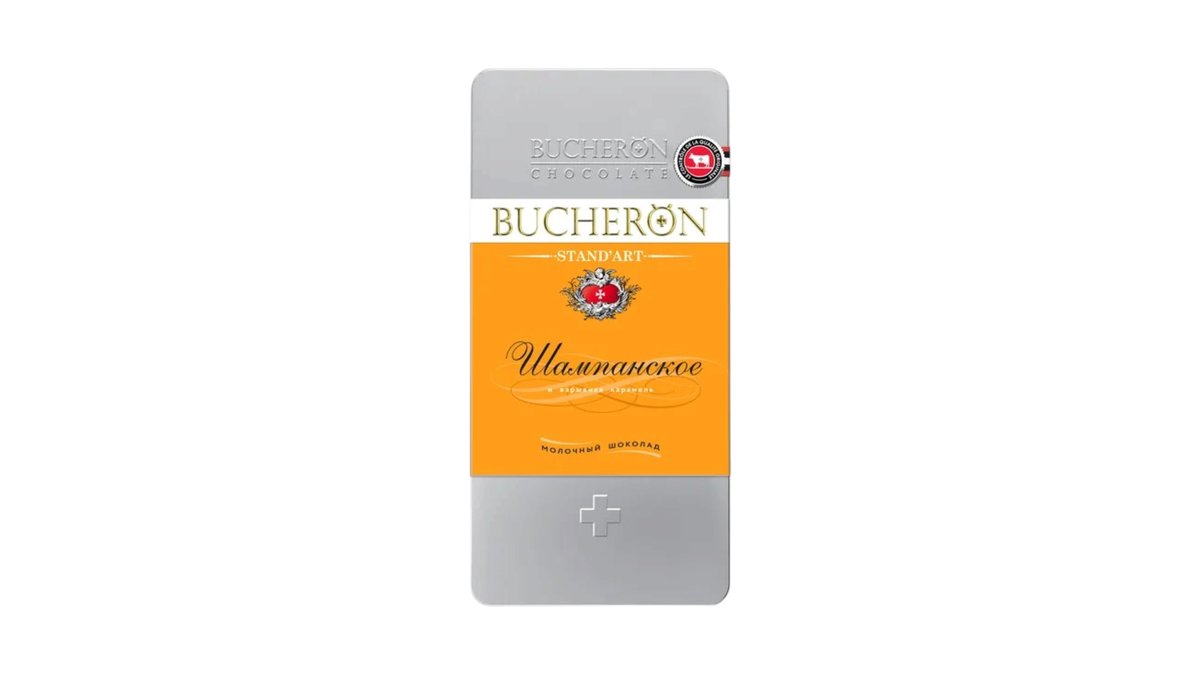 BUCHERON შოკოლადი milk champagne and caramel (100 გ)