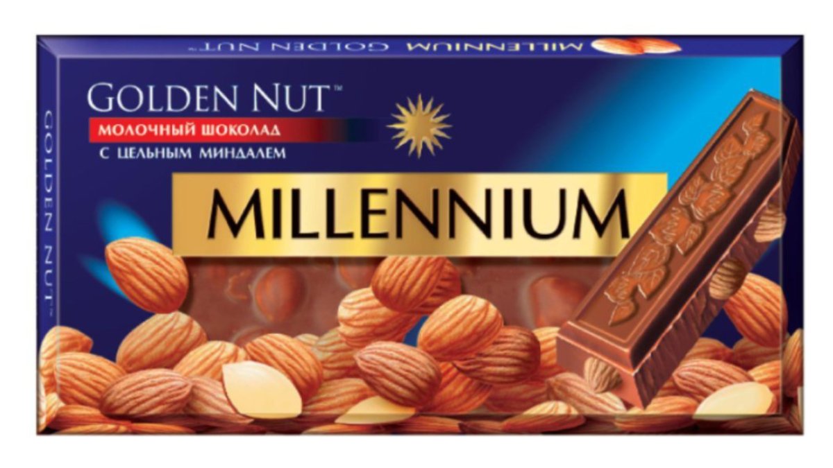 მილენიუმი Шоколад with Almonds (100 g)