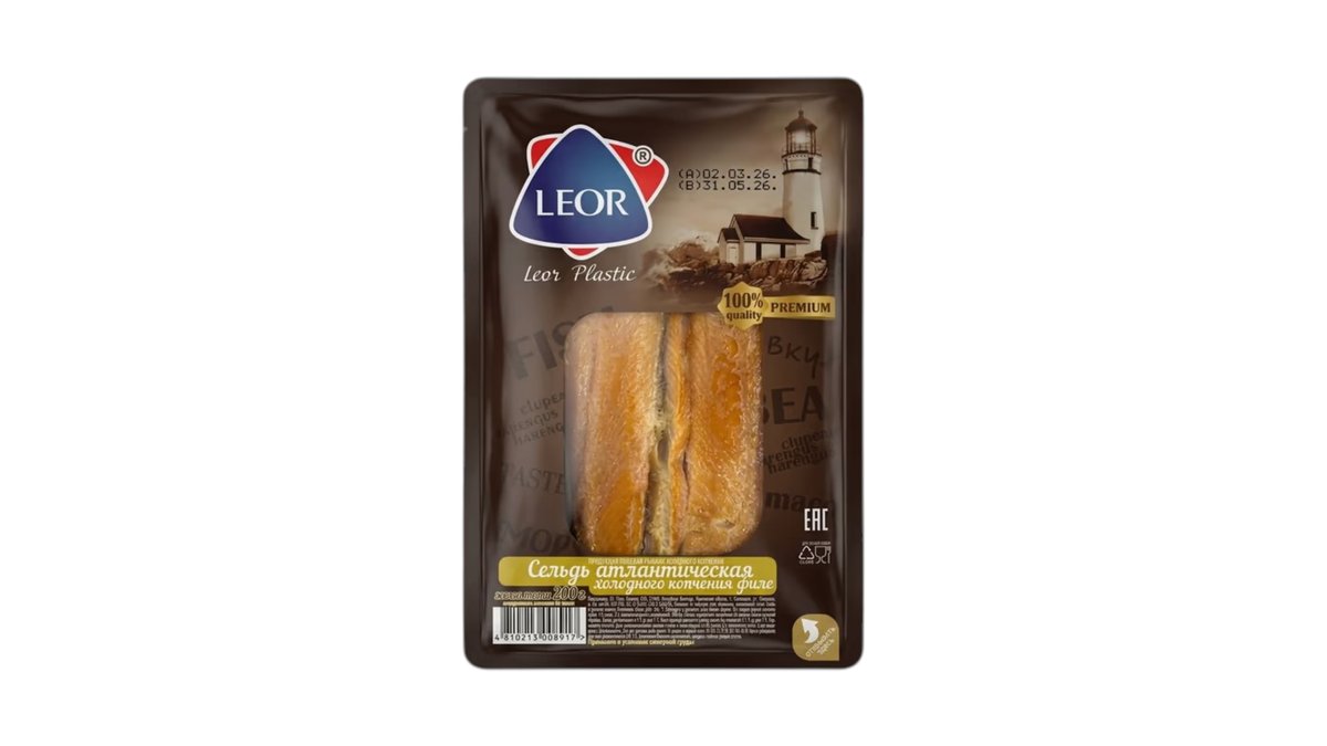 Leori Копченая сельдь ცივი შებოლვის ფილე (200 g)