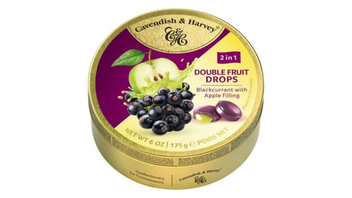 C&H კანფეტი Double Fruit Drops with Apple and Currant (175 g)