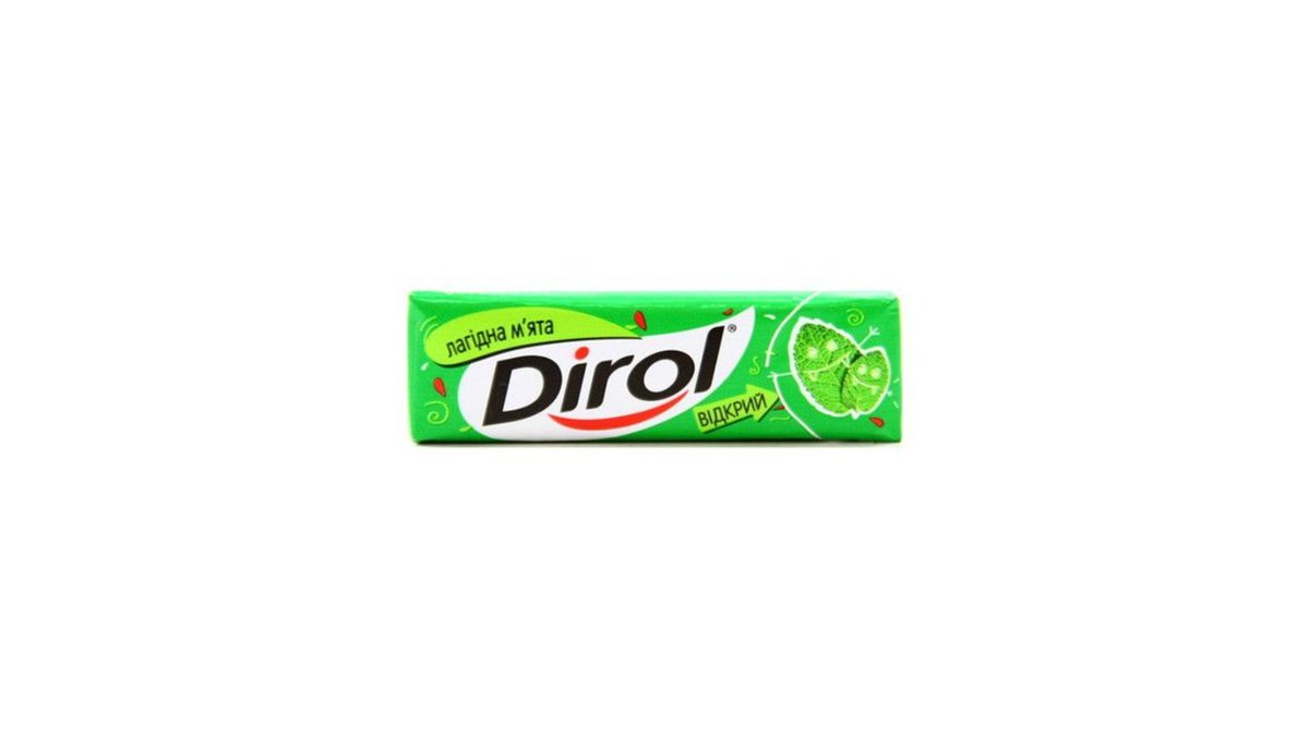 დიროლი ჟვება რეზინა mint (13.6 g)