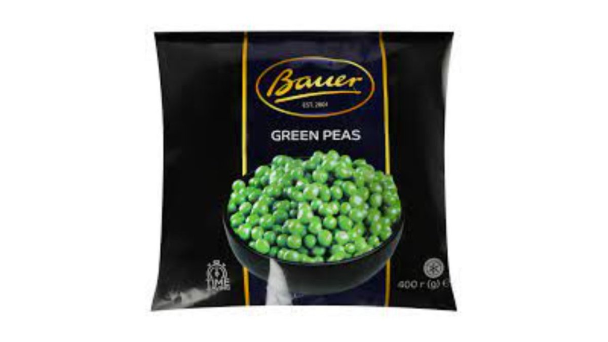 BAUER გაყინული ბოსტნეული Green peas (400 g)