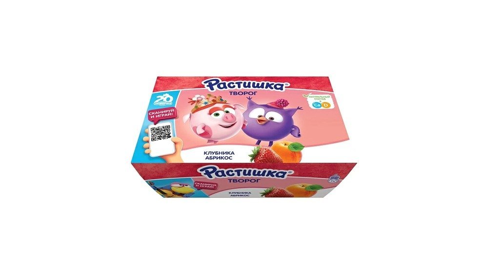 Rastishka yogurt strawberry-apricot