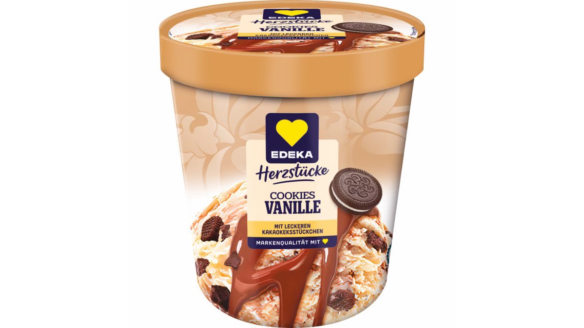 EDEKA мороженое with biscuits vanilla