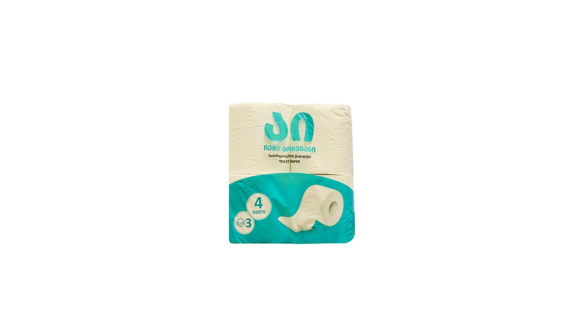 ტუალეტის ქაღალდი 3 layers