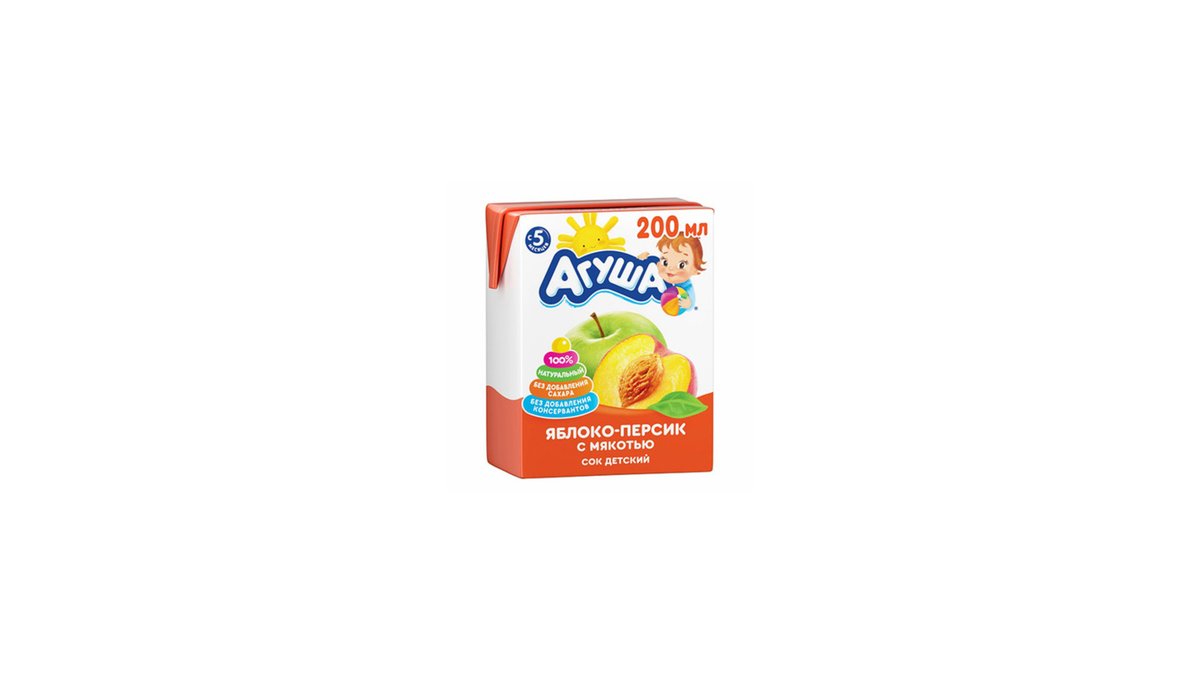 წვენი apple-peach (0.2 l)