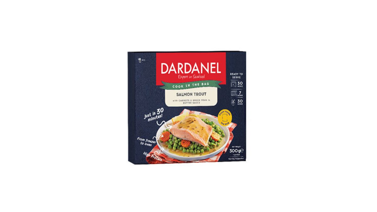 Dardanel fish with carrots and green peas (300 g)