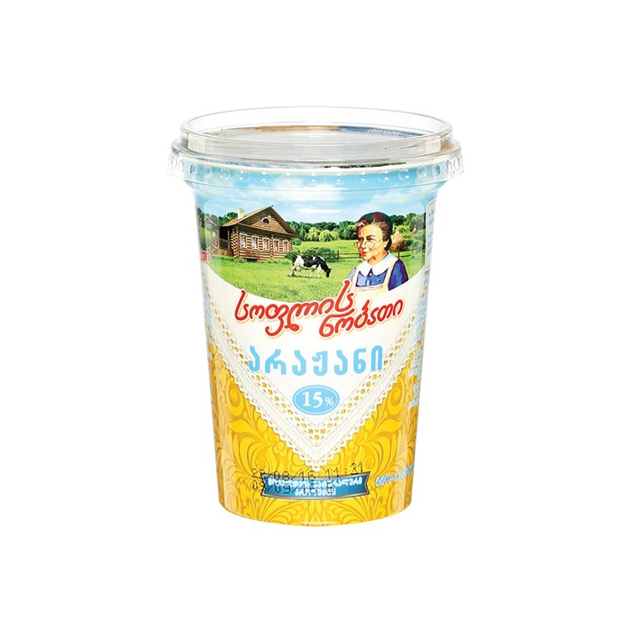 სოფლის ნობათი Sour cream 15% (380 გ)