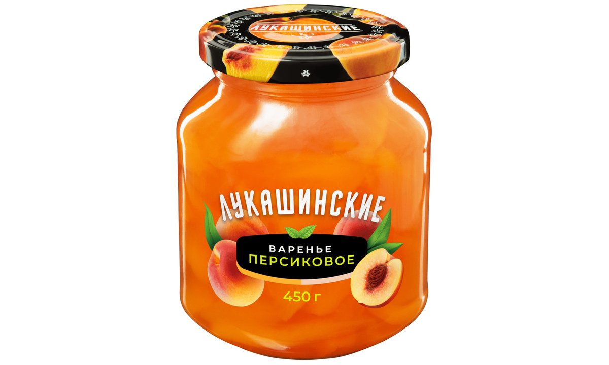 Lukashinskie ჯემი peach (450 g)