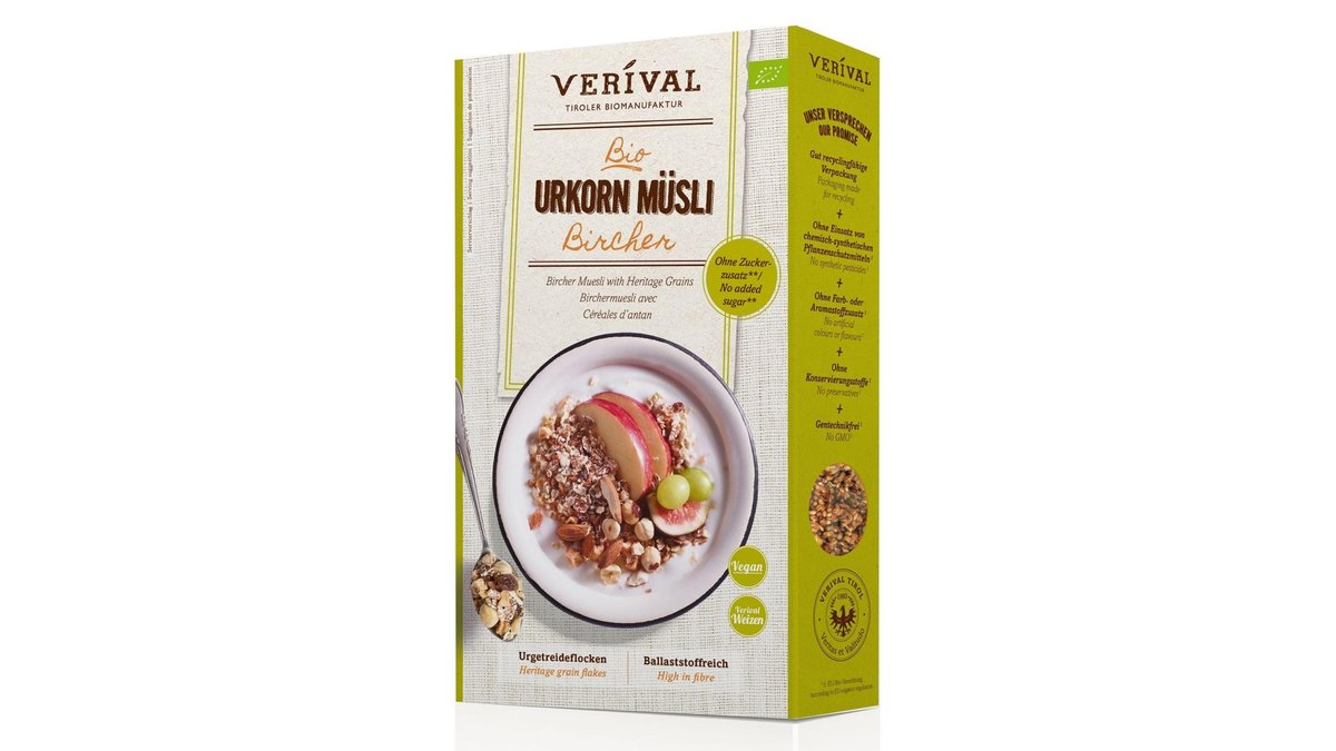 VERIVAL Безсахарные хлопья no added sugar (375 g)