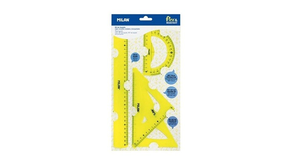 MILAN Набор гибких линейок Flexible Yellow